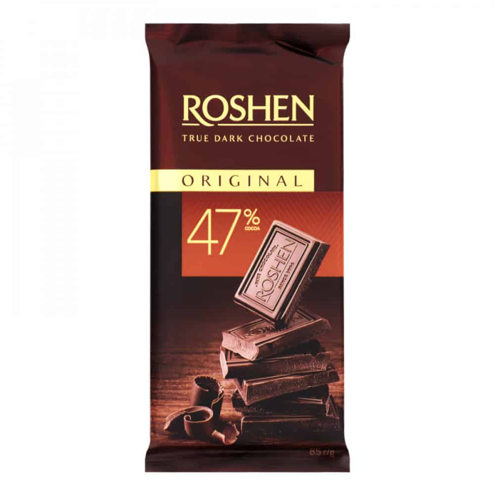 Шоколад натурален 47% Original Roshen 85гр ᐉ Бързо и лесно онлайн - BulMag