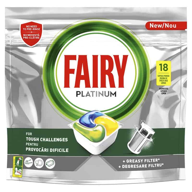 Таблетки за съдом. Fairy Платинум 18бр