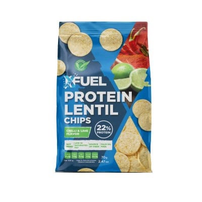 Чипс прот.xfuel лайм/чили 70гр