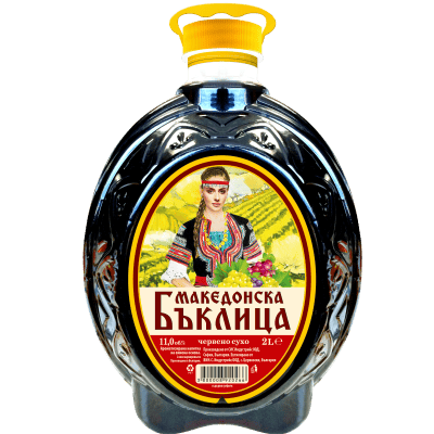 Червено вино Македонска бъклица 2л