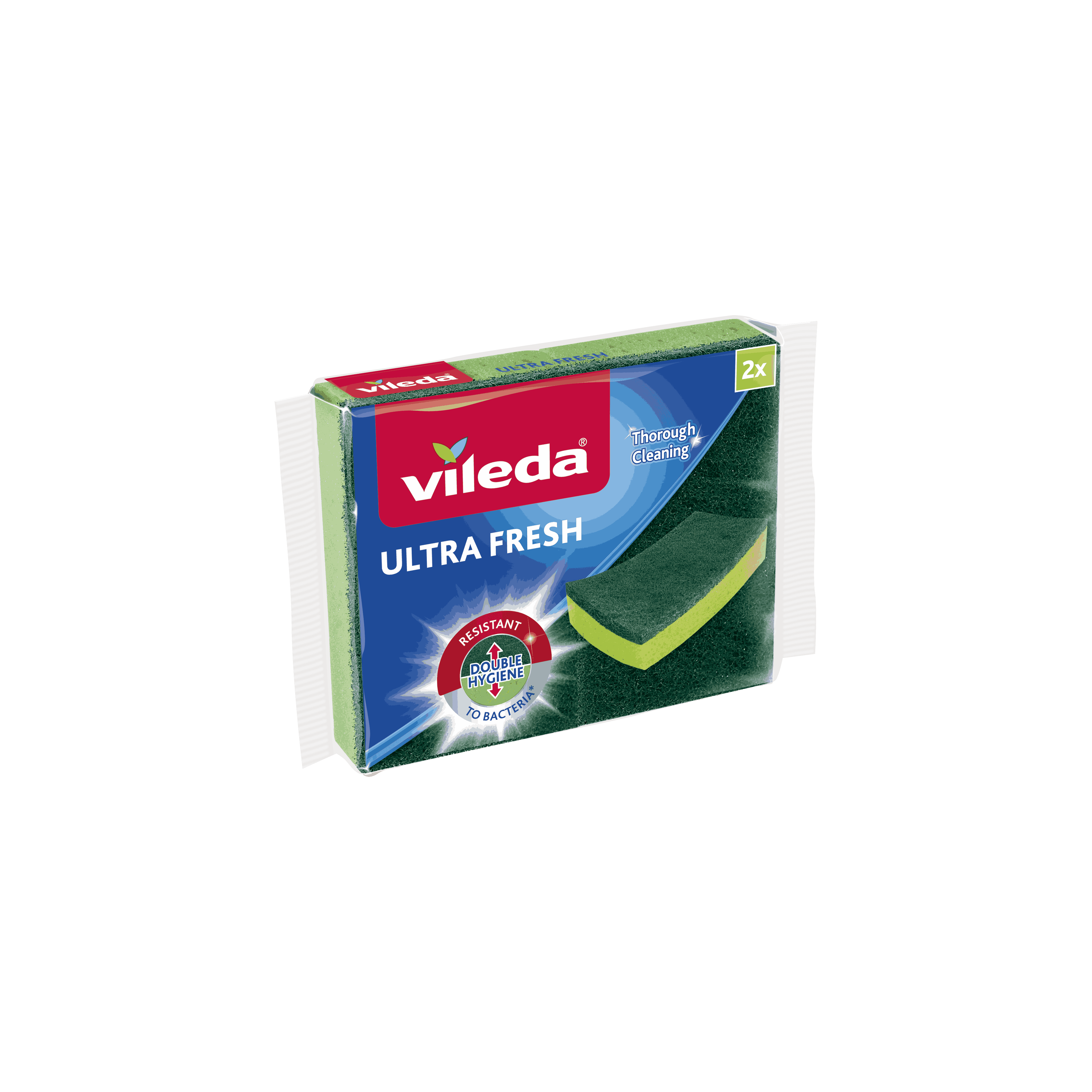 Vileda ultra fresh кухн.гъба 2бр anti-bac 