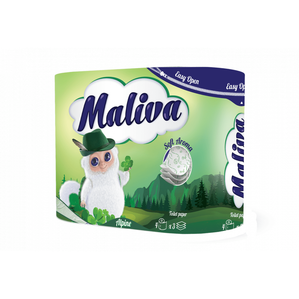 Тоал.хартия Maliva Алпин 3пл/4бр