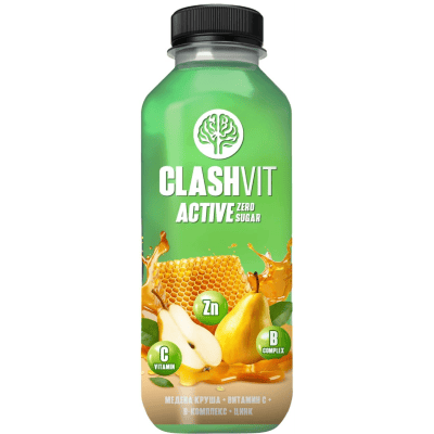 Вода Clashvit active круша 0.475л