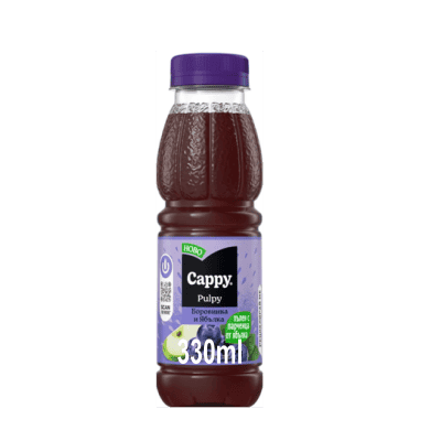 Плод.напитка Cappy Pulpy Бор.&Ябълка 330мл
