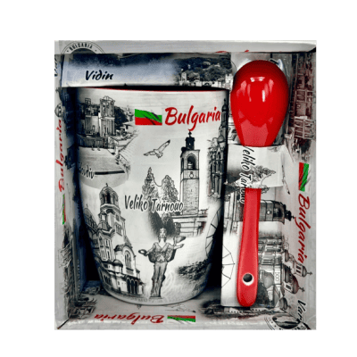 Чаша бг с лъжичка