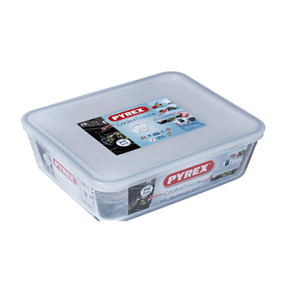Pyrex tава с капак 25x19x8 2.7л бор.стъкло