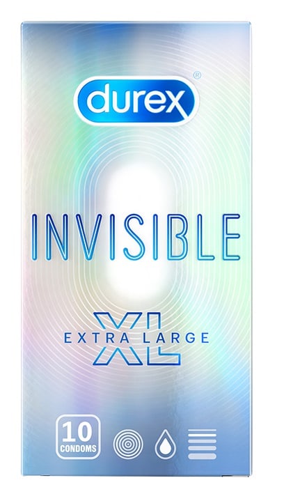 Презервативи Durex Invisible Extra Thin Extra Lubricated 10 бр.