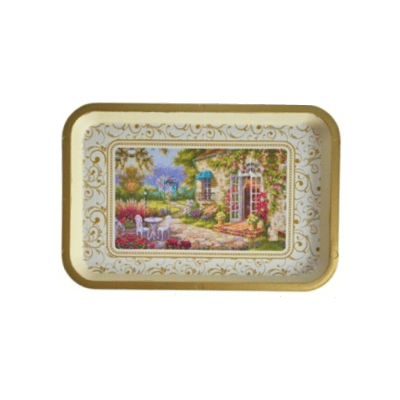 Поднос toya правоъг. 42/30 злато ku-176g