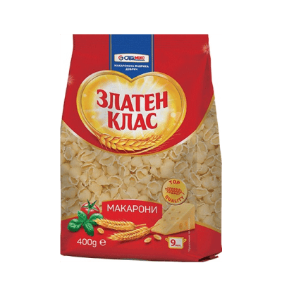 Макарони Златен Клас Миди Големи 400гр