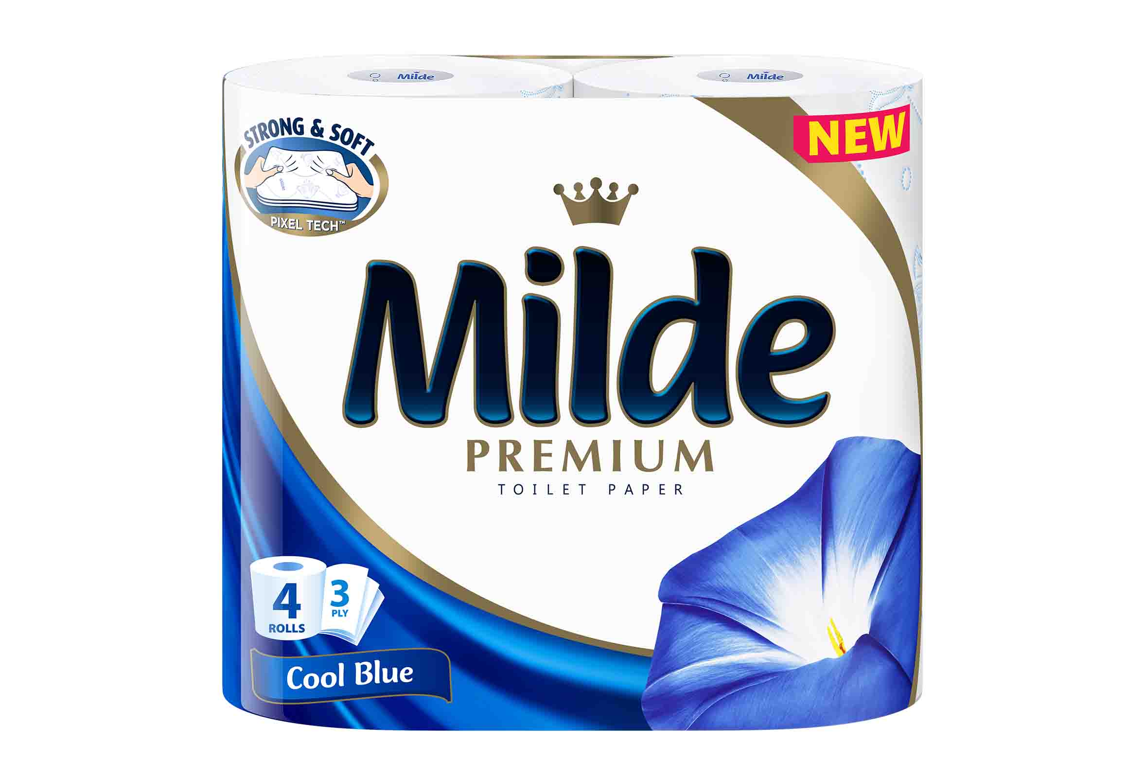 Тоал.хартия Milde Premium CoolBlue 3пл/4бр