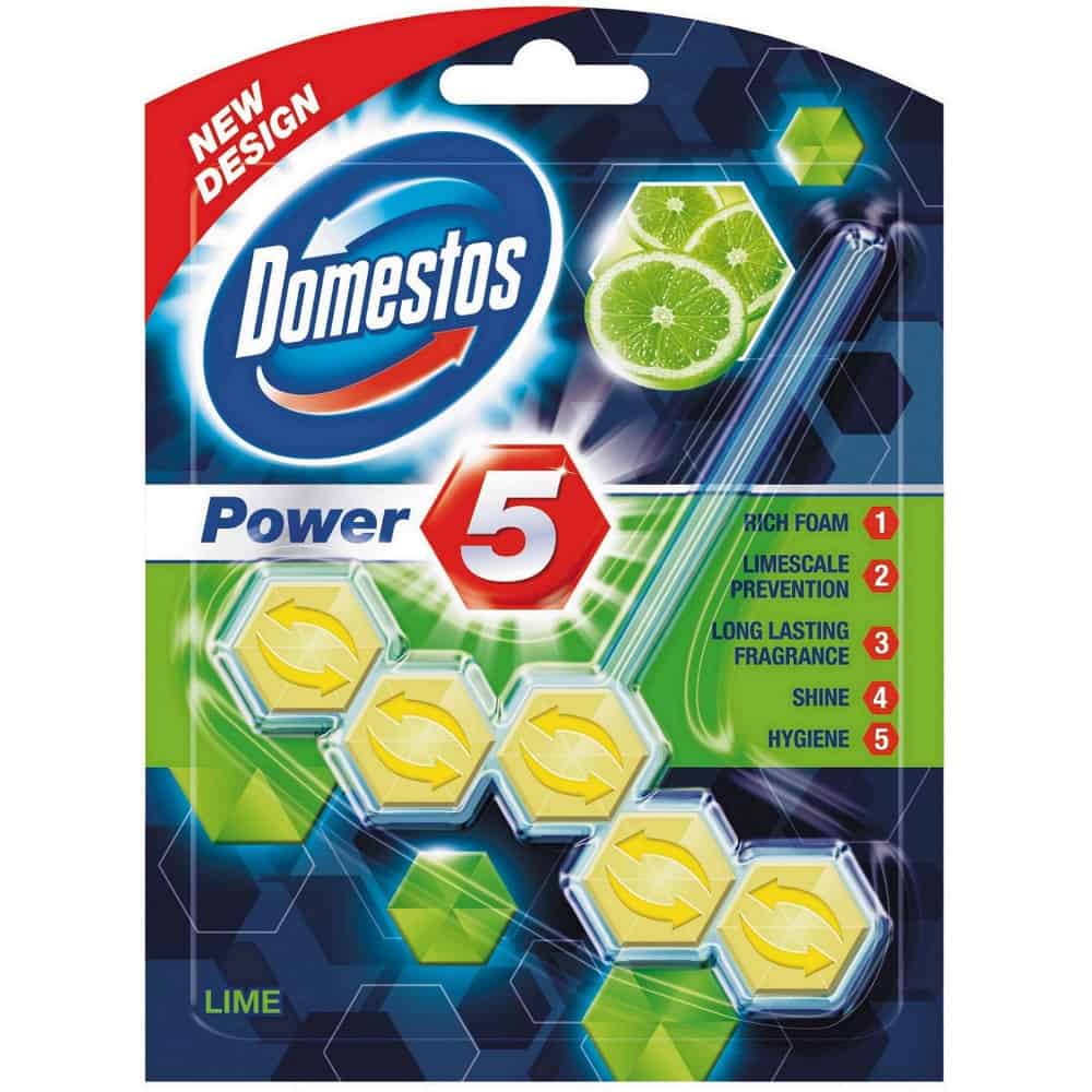 Т.ч.блокче Domestos Power 5 Лимон, 55гр