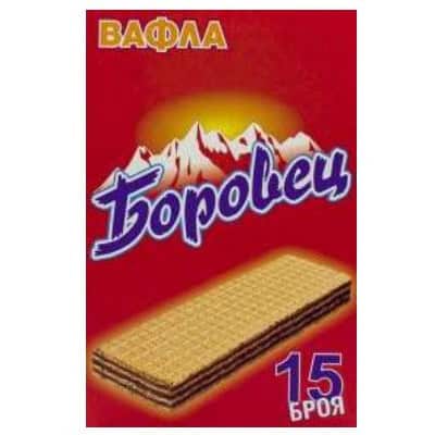 Вафли Боровец с фъстъчен крем 15 бр/375 гр