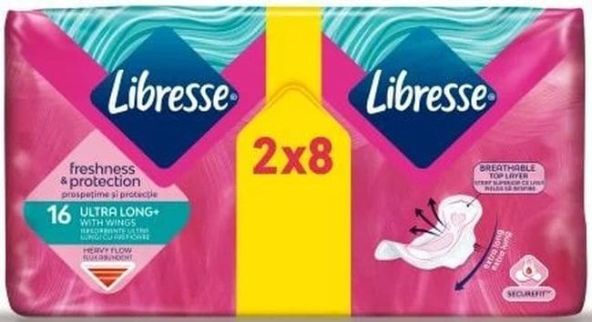 Превръзки Libresse Ultra Long Duo 2х8 16бр