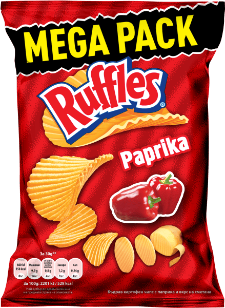 Чипс Ruffles с паприка 255гр