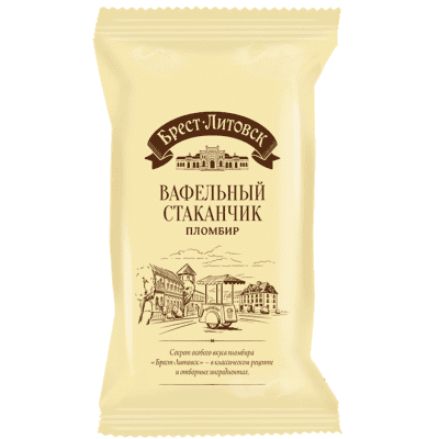 Сладолед брест-литовск ванил пломбир 75гр