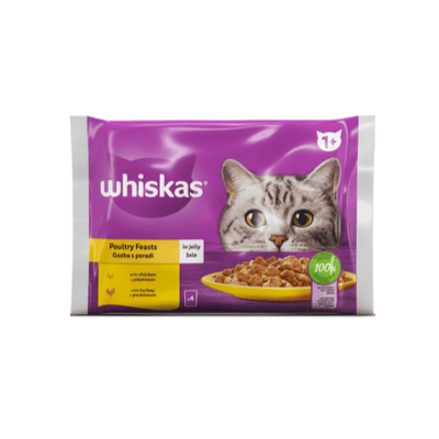 Храна Whiskas Pouch Птичи ястия 4 х 85 гр