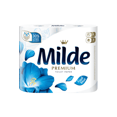 Тоал.хартия Milde Premium CoolBlue 3пл/4бр