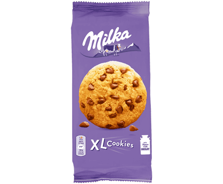 Бисквити Milka Choco cookies XL 184 гр