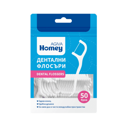 Дентални флосъри за зъби Agiva Homey 50бр
