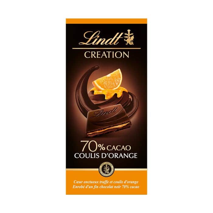 Ш-д Lindt Creation мус 70% orange 150 гр