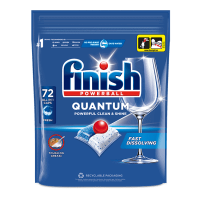 Таблетки за съдом.Finish Quantum Max 72бр