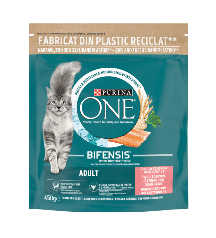 Храна purina one коте сьомга 450гр