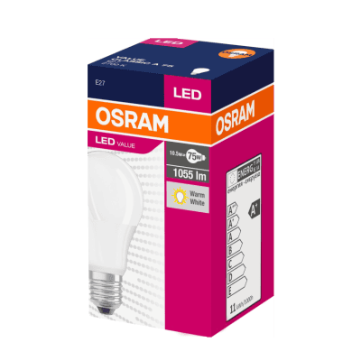 Led крушка 1055lm/827 Е27 жълта светлина