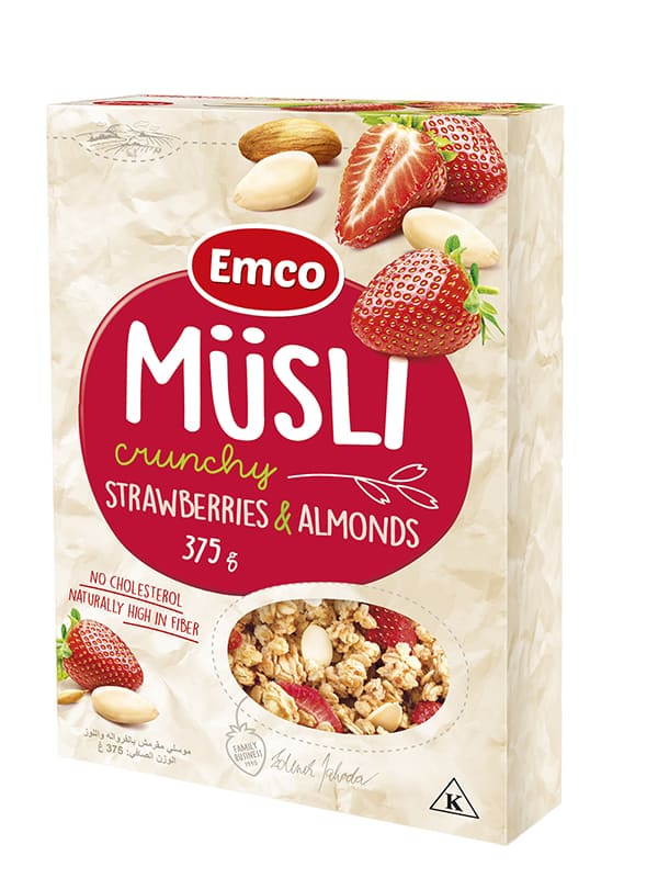 Мюсли Emco Crunchy Ягоди и Бадеми 375гр