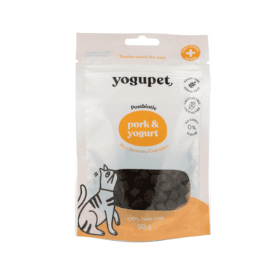 Лакомство за котки със свинско yogupet50гр