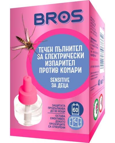 Пълнител п/в комари Bros за деца 40 мл 