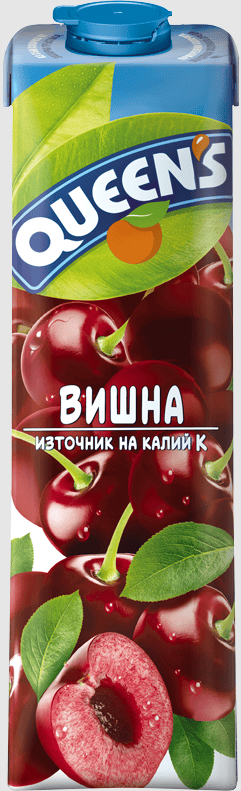 Плодова напитка Queen`s Вишна 12% 1л