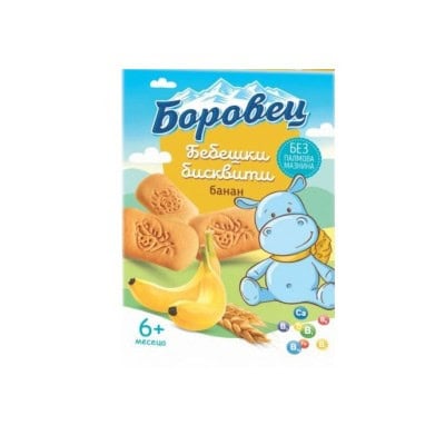 Бебешки бисквити Боровец с банан 100гр