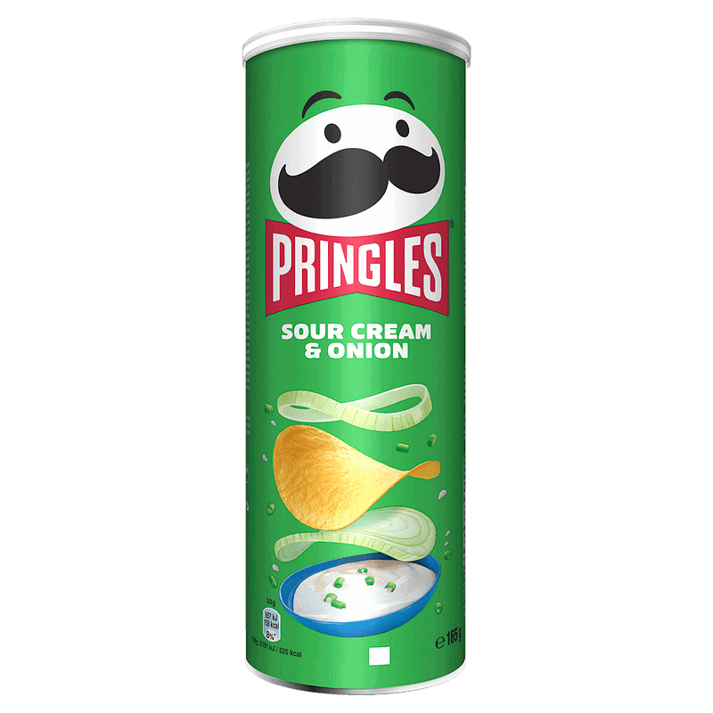 Чипс Pringles със сметана и лук 165 гр