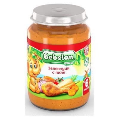 Пюре Bebelan Пилешко и зеленчуци 6м 190гр