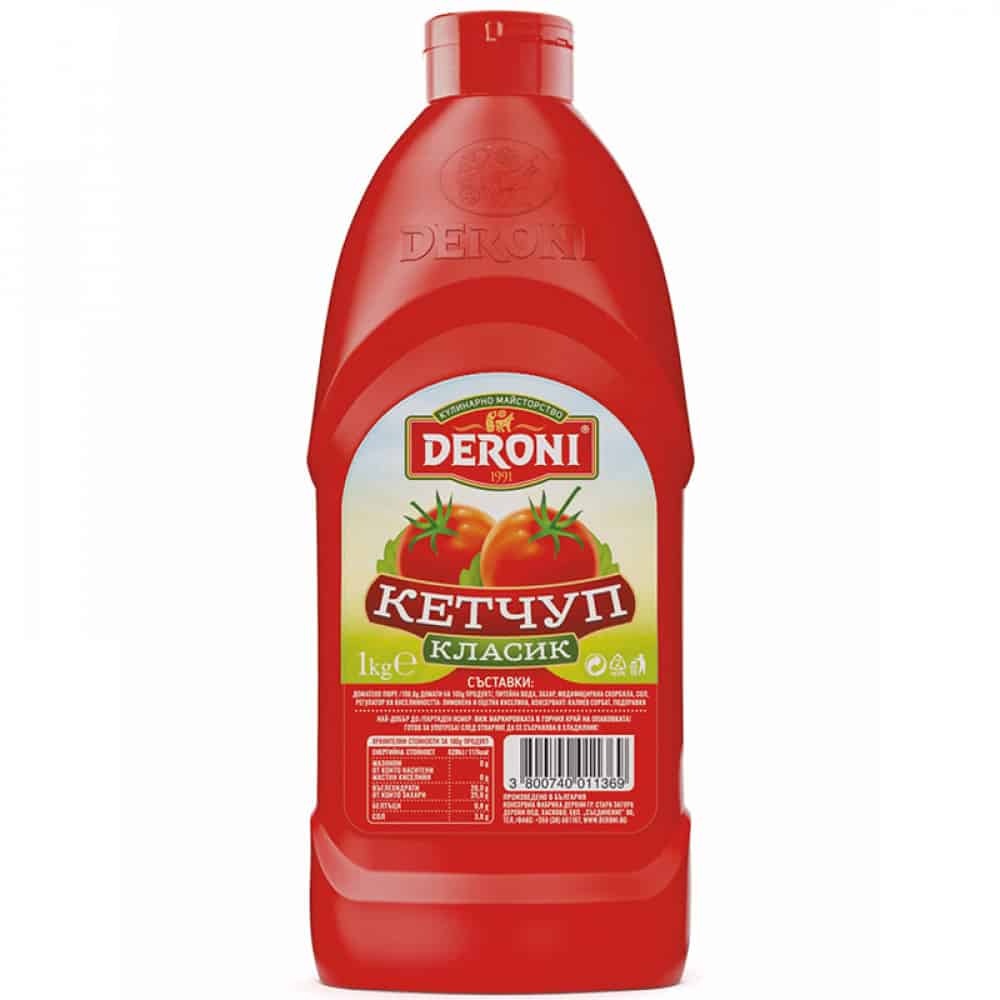 Кетчуп Deroni класик 1кг