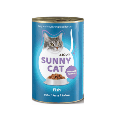 Храна за котки Съни кет, риба 410 гр.