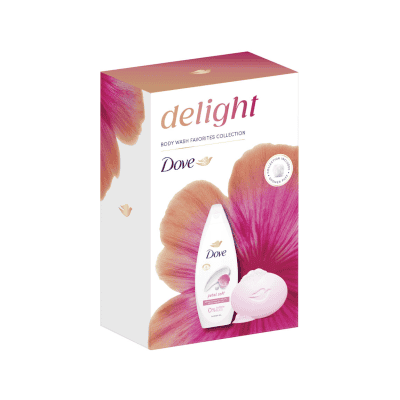 К-т Dove Petal душ гел+сапун+гъба/917