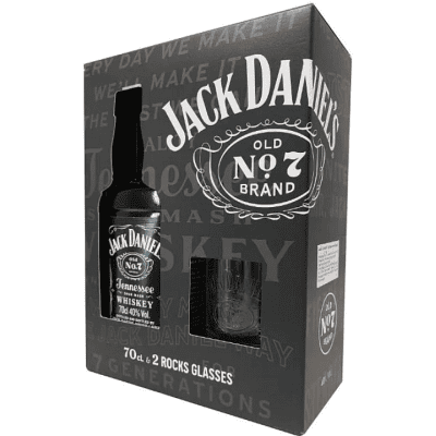 Уиски Jack Daniel`s 0.7л + 2 чаши