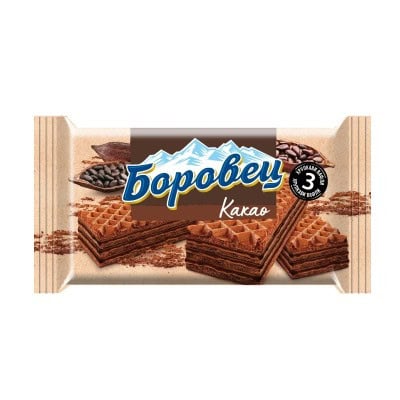 Вафли боровец какао 3бр/33гр