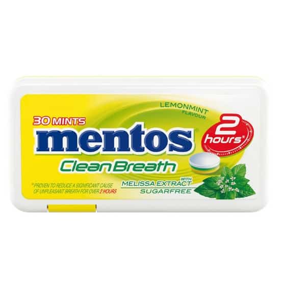 Бонбони Mentos лимонова мента 30 бр 