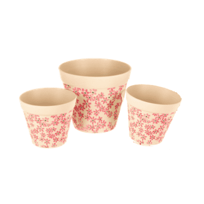 К-т кашпи  бамбук ф15см + 2бр Ф11