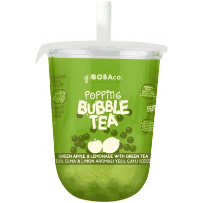 Bubble tea зелена ябълка и лимон 330мл