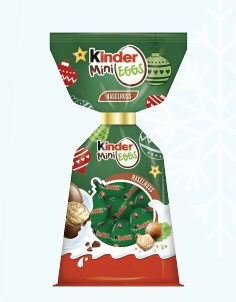 Мини шоколадови яйца Kinder с лешник 85гр