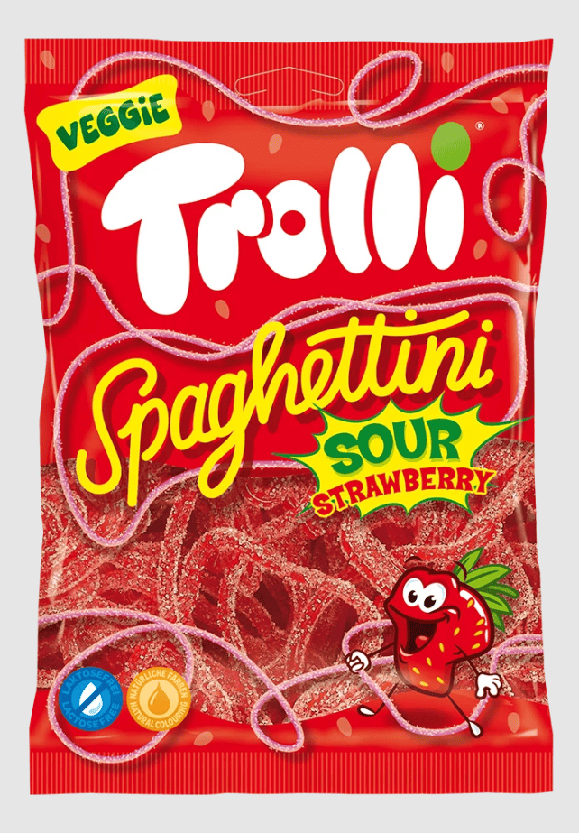 Жел.бонбони Trolli Spaghettini ягода 100гр