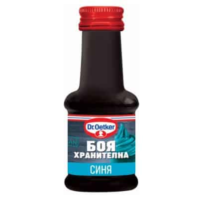 Боя Dr. Oetker за сладкиши синя 30 мл