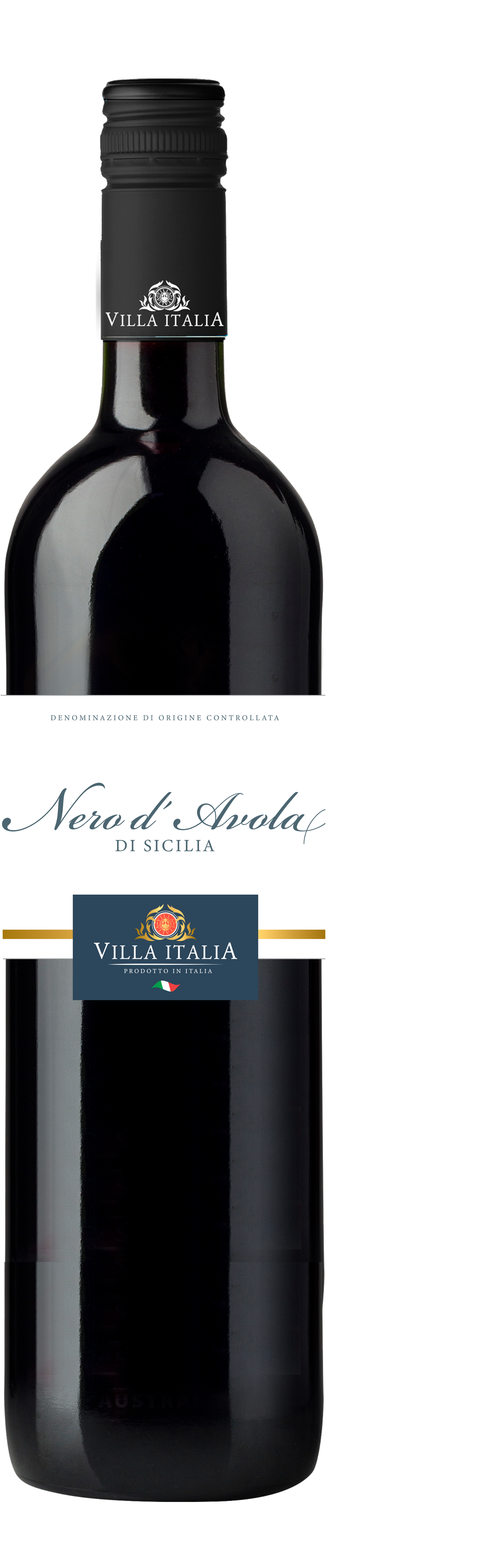 Черв. вино Villa Italia Nero d`Avola 0.75л