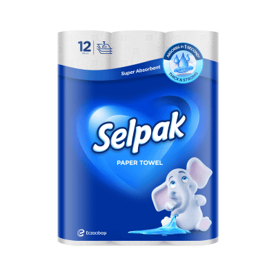 Кухненска хартия Selpak трипластова 12бр