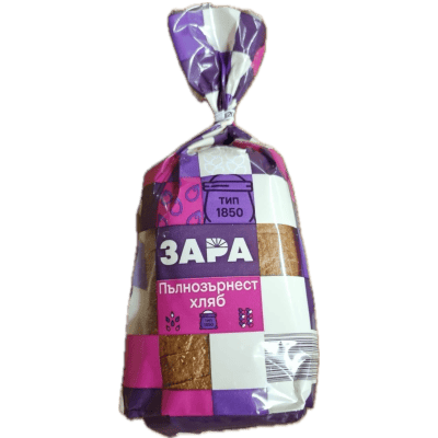 Пълнозърнест хляб Зара 350гр