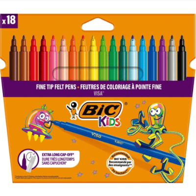 Флумастери BIC Kids Visa в 12 цвята