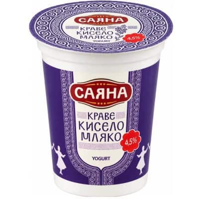 Кисело мляко Саяна 4,5% 800 гр.